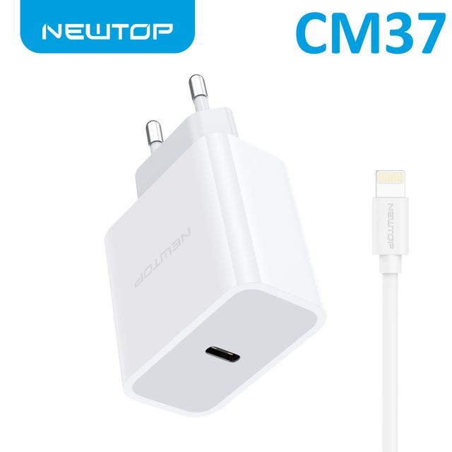 NEWTOP CM37 CARICATORE USB-C PD 25W CON TYPE-C/LIGHTNING