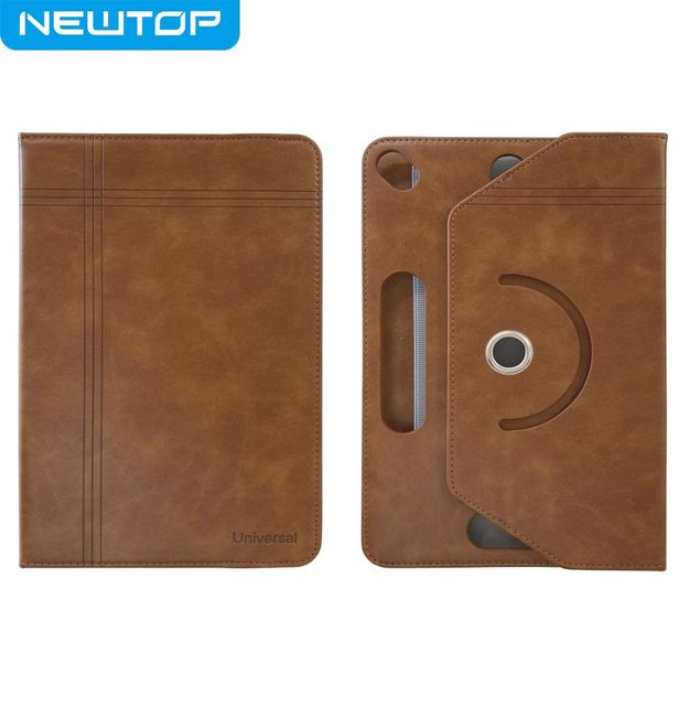 NEWTOP COVER TABLET UNIVERSALE IN PELLE PU RUOTABILE 360° ELASTICO 10" 16:9