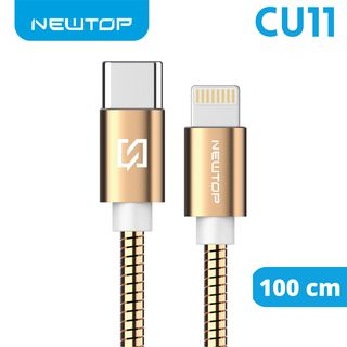 NEWTOP CU11 STEEL CAVO 100CM TYPE-C/LIGHTNING