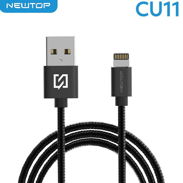 NEWTOP CU11 STEEL CAVO 100CM USB/LIGHTNING