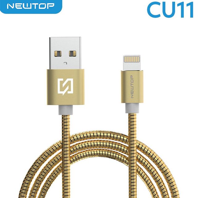 NEWTOP CU11 STEEL CAVO 100CM USB/LIGHTNING