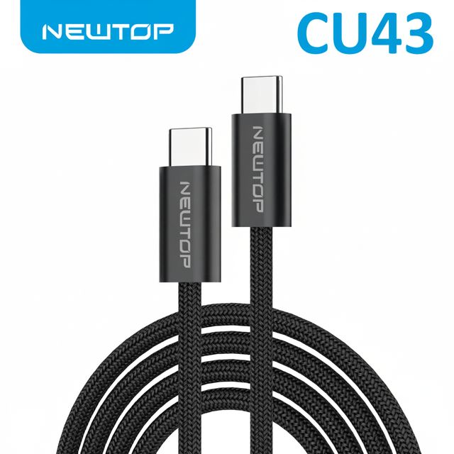 NEWTOP CU43 240W CAVO NYLON TYPE-C/TYPE-C 100CM