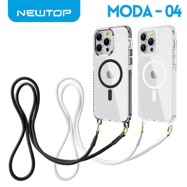 NEWTOP CV38 COVER MODA - 04 SUPER CLEAR CON LACCETTO APPLE