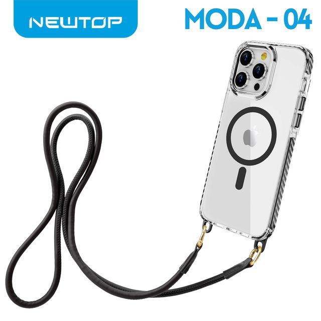 NEWTOP CV38-04 SUPER CLEAR CON LACCETTO IPHONE 16 PLUS