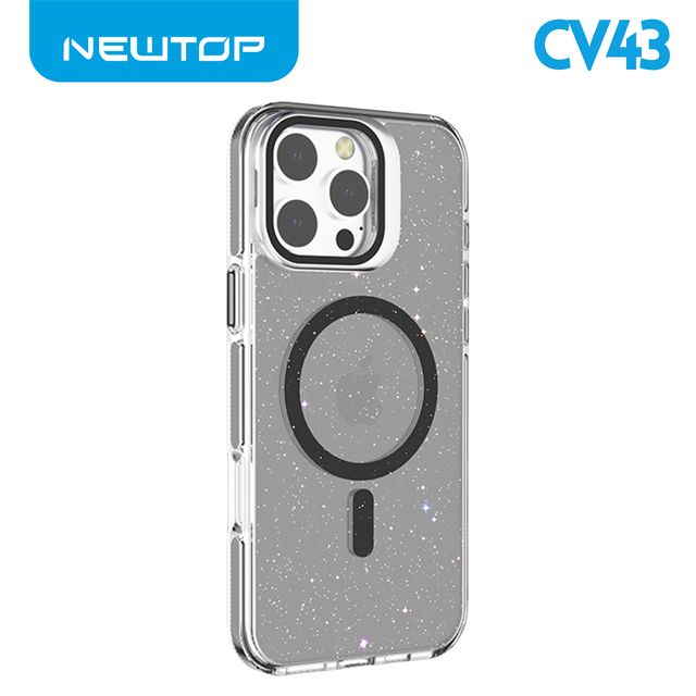 NEWTOP CV43-09 SUPPORTO CON GLITTER IPHONE 14 PRO MAX