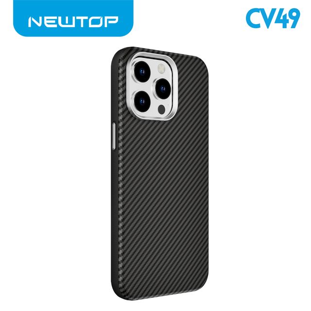 NEWTOP CV49 A RIGHE IN FIBRA DI CARBONIO PER APPLE IPHONE 15 PRO