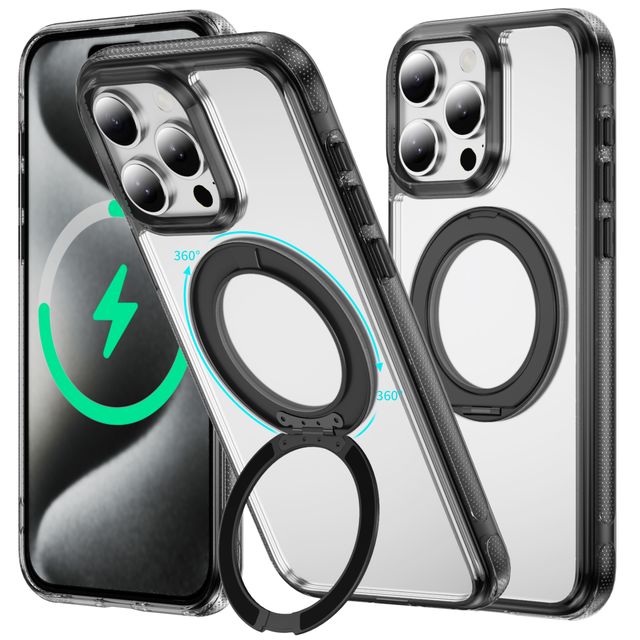 NEWTOP CV74 COVER ROTATING RING APPLE IPHONE 15 PLUS