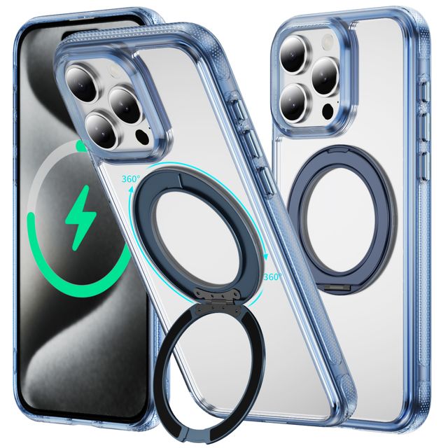 NEWTOP CV74 COVER ROTATING RING APPLE IPHONE 15 PRO