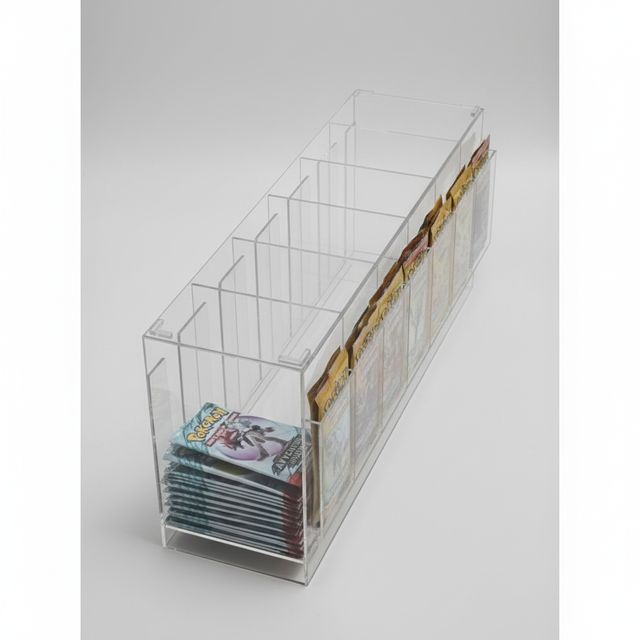 NEWTOP ESPOSITORE PER CARTA DA GIOCO IN ACRILICO IMPILABILE 451.5*131*209MM PX00