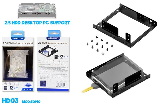 NEWTOP HD03 SUPPORTO PER 2 HDD 2.5