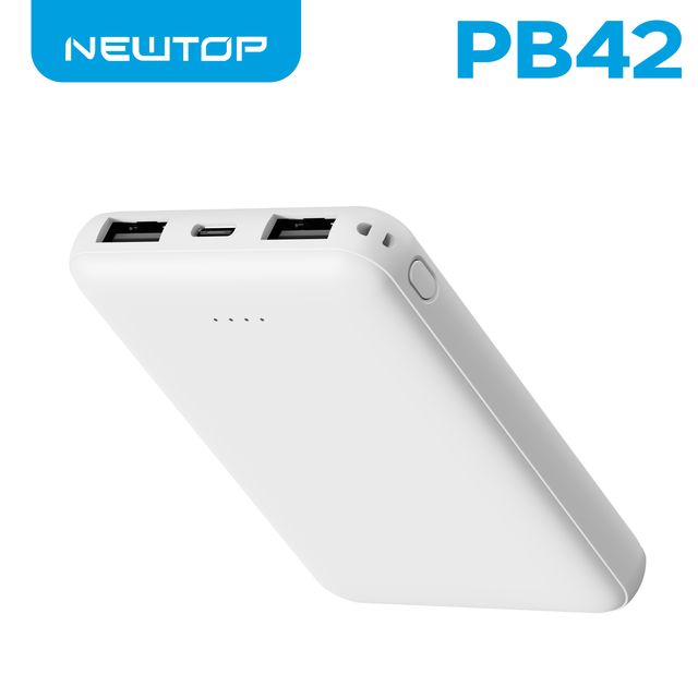 NEWTOP PB42 ULTRA SOTTILE POWER BANK 4000MAH BIANCO