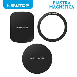 NEWTOP PIASTRA MAGNETICA MIX PER SUPPORTO CELLULARE 3PZ