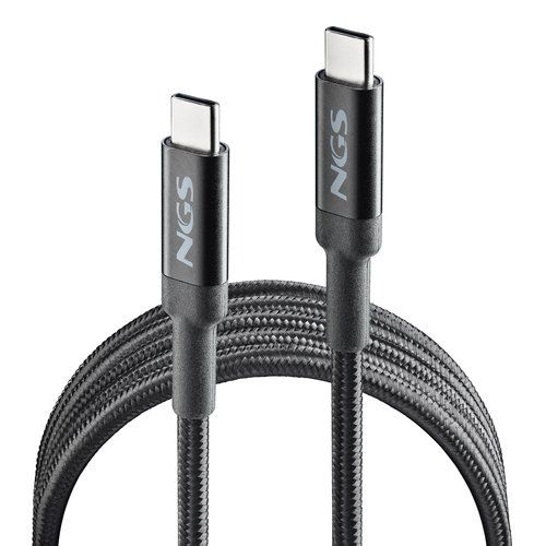 NGS CAVO USB-C MASCHIO/MASCHIO PER RICARICA ULTRA RAPIDA 100 W 2 MT NERO