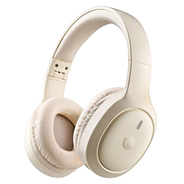 NGS Cuffie Bluetooth +Mic Artica Tempest Pieghevoli Beige
