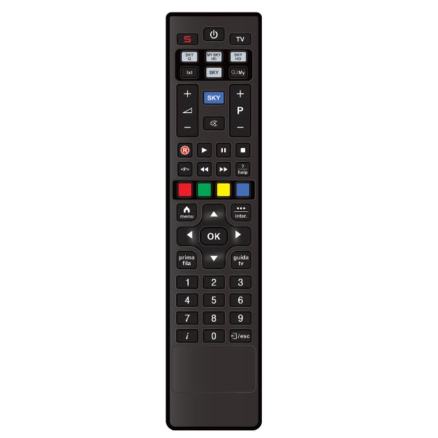 NILOX SKY TELECOMANDO UNIVERSALE PER DECODER SKY MY, SKY HD E SKY Q NERO