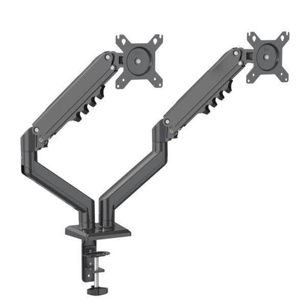 NILOX SUPPORTO MONITOR 2 BRACCI TOP NERO