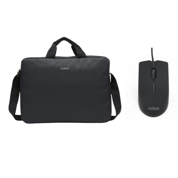 NILOX TECH - Borsa Laptop 15,6+Mouse USB 1000 DPI