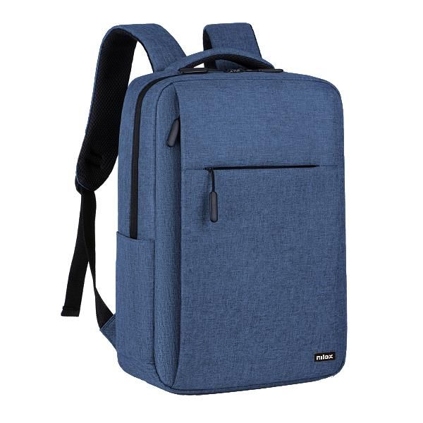NILOX TECH ZAINO PER NOTEBOOK DA 15.6" IN POLIESTERE 3 SCOMPARTI TASCA FRONTALE…