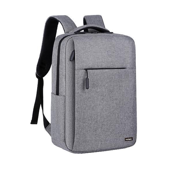 NILOX TECH ZAINO PER NOTEBOOK DA 15.6" IN POLIESTERE 3 SCOMPARTI TASCA FRONTALE…