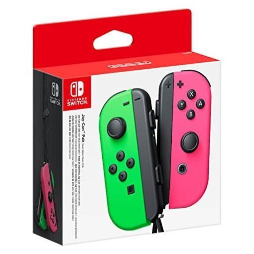 NINTENDO SWITCH SET 2 JOY-CON VERDE ROSA