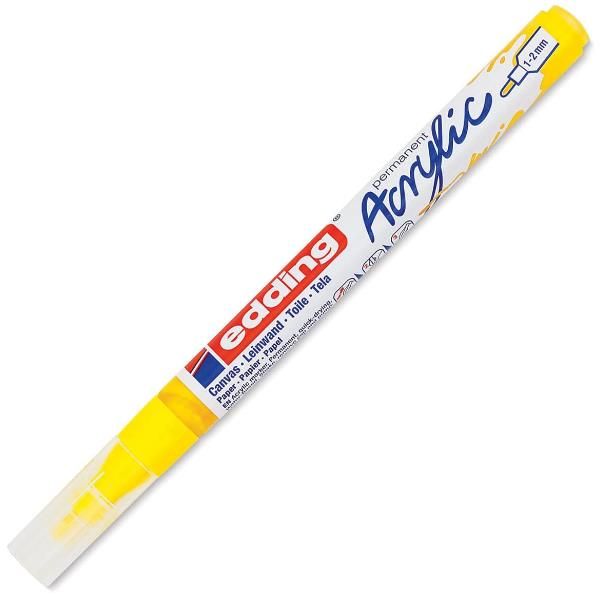 Edding 5300 acrylic marker fine, Giallo, Giallo, Fine, 1 mm, 2 mm, Inchiostro a…