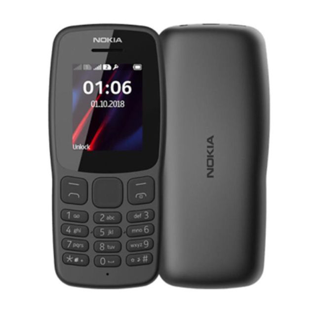 NOKIA 106 DS 2017 TA-1114 NEW BLACK RADIO FM