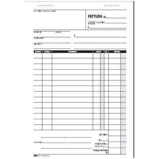 Edipro - Blocco aliquota 1 fattura - 50 fogli - 148 x 220 mm - duplicato - senz…