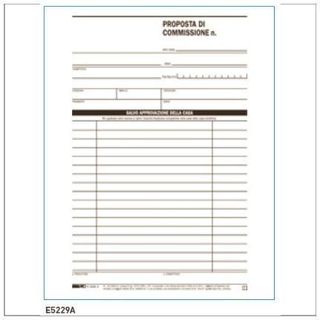 Edipro - Blocco commissioni - 50 fogli - 148 x 220 mm - duplicato - senza carbo…