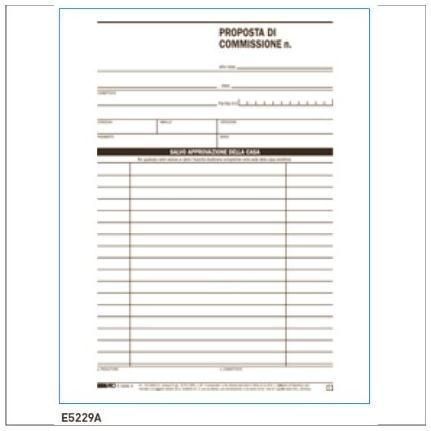 Edipro - Blocco commissioni - 50 fogli - 148 x 220 mm - duplicato - senza carbo…