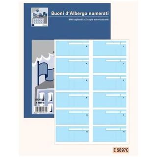 Edipro - Blocco tagliandi numerato - 75 fogli - 900 forme - duplicato - senza c…