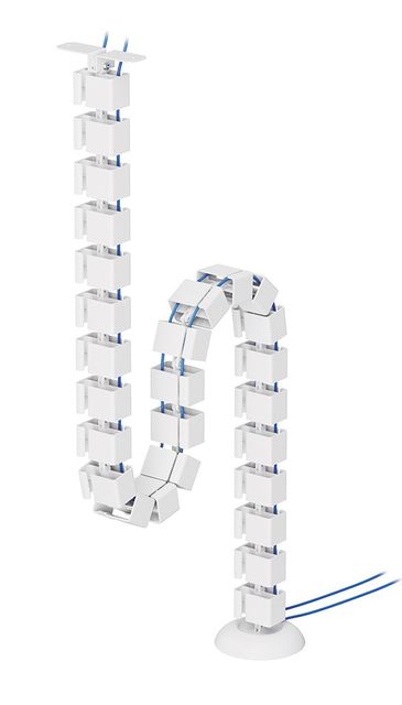 Neomounts ADS06-130WH organizer per cavi Scrivania Guida per cavi Bianco 1 pz