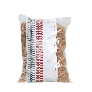 Elastici fettuccia - diametro 12 x 0,5 cm - 1 kg - caucciù - avana - Viva
