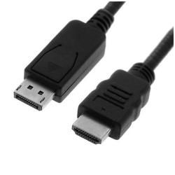 Nilox - Cavo adattatore - DisplayPort maschio a HDMI maschio - 1 m - nero