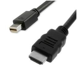Nilox - Cavo adattatore - Mini DisplayPort maschio a HDMI maschio - 2 m - nero