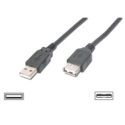Nilox - Prolunga USB - USB (F) a USB (M) - USB 2.0 - 1.8 m - nero