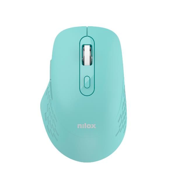 Nilox RATON DUAL WIRELESS 1600 DPI VERDE, Ottico, Bluetooth + USB Type-A, 1600 …