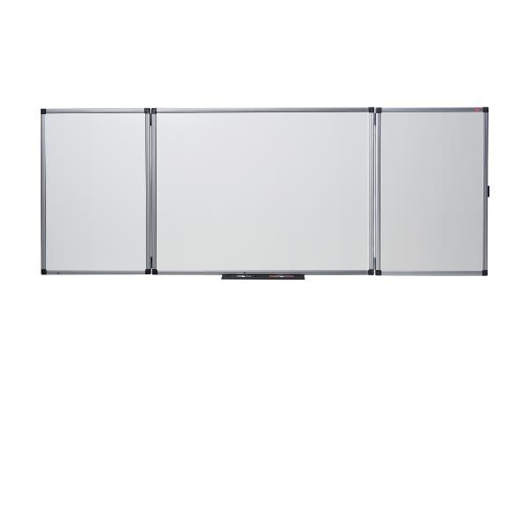 Nobo - Lavagna bianca - montabile a parete - 4000 x 1200 mm - cerniera su 3 par…
