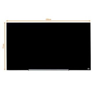 Nobo Diamond - Lavagna bianca - montabile a parete - 1264 x 711 mm - vetro temp…