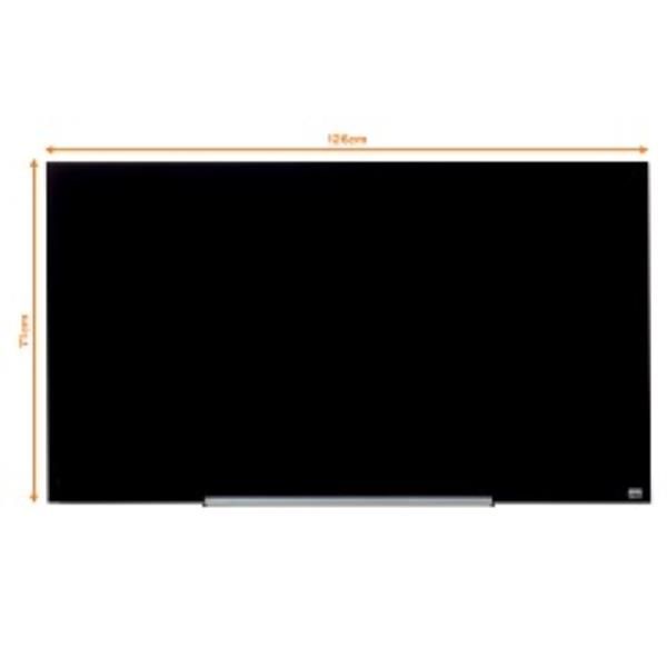 Nobo Diamond - Lavagna bianca - montabile a parete - 1264 x 711 mm - vetro temp…