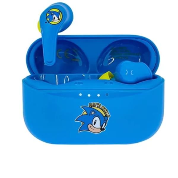 OTL SH0902 AURICOLARI CUFFIE WIRELESS BLUETOOTH TWS SEGA SONIC THE HEDGEHOG CON…
