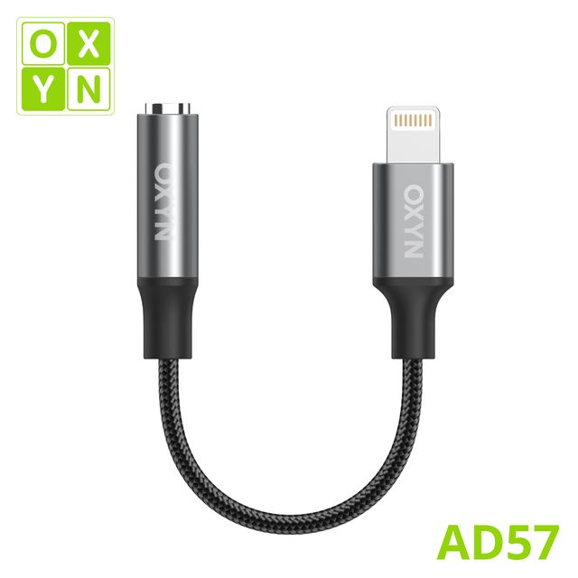 OXYN AD57 ADATTATORE DA LIGHTNING M A JACK 3.5MM F CUFFIE