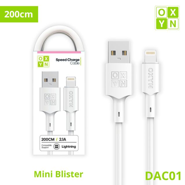 OXYN DAC01 MINI BLISTER CAVO USB/LIGHTNING 200CM