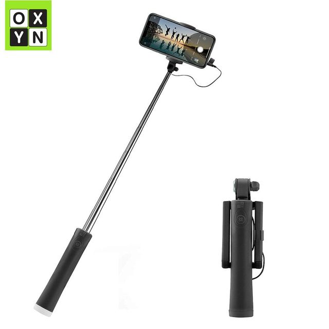 OXYN SELFIE STICK WITH BUTTON WIRED