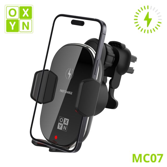 OXYN SUPPORTO MC07 SMARTPHONE CON RICARICA WIRELESS PER PRESA D'ARIA