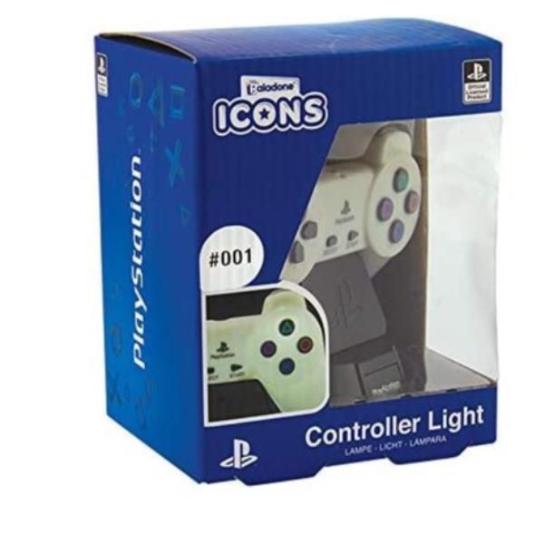 PALADONE LAMPADA DA TAVOLO PLAYSTATION CONTROLLER LIGH COLORE BIANCO NERO