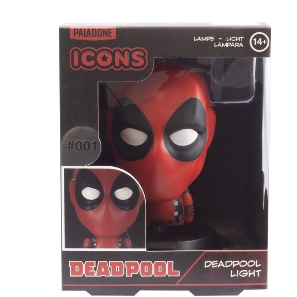 PALADONE PP6374DPL LAMPADA DA TAVOLO DEADPOOL ICON LIGHT BDP MULTICOLORE