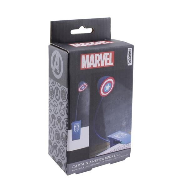 PALADONE PP9840MA LAMPADA DA LETTURA MARVEL CAPTAIN AMERICA CON CLIP BLU