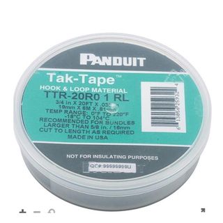 PANDUIT FASCETTA NERA VELCRO MM. 19