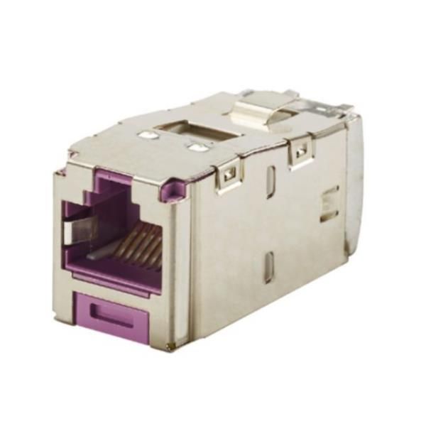 PANDUIT PRESA MINICOM RJ45S CAT.6 VIOLA