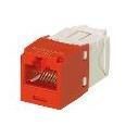 PANDUIT PRESA MINICOM RJ45U CAT.6 ROSSO